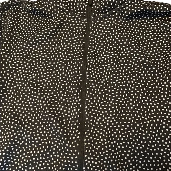 Nike Pro Half Zip Dry Fit Training Top. Black/White Dot Long Sleeved. Size S - Picture 3 of 9